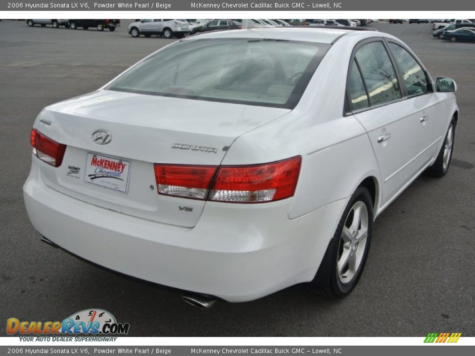 2006 Hyundai Sonata LX V6 Powder White Pearl / Beige Photo #5