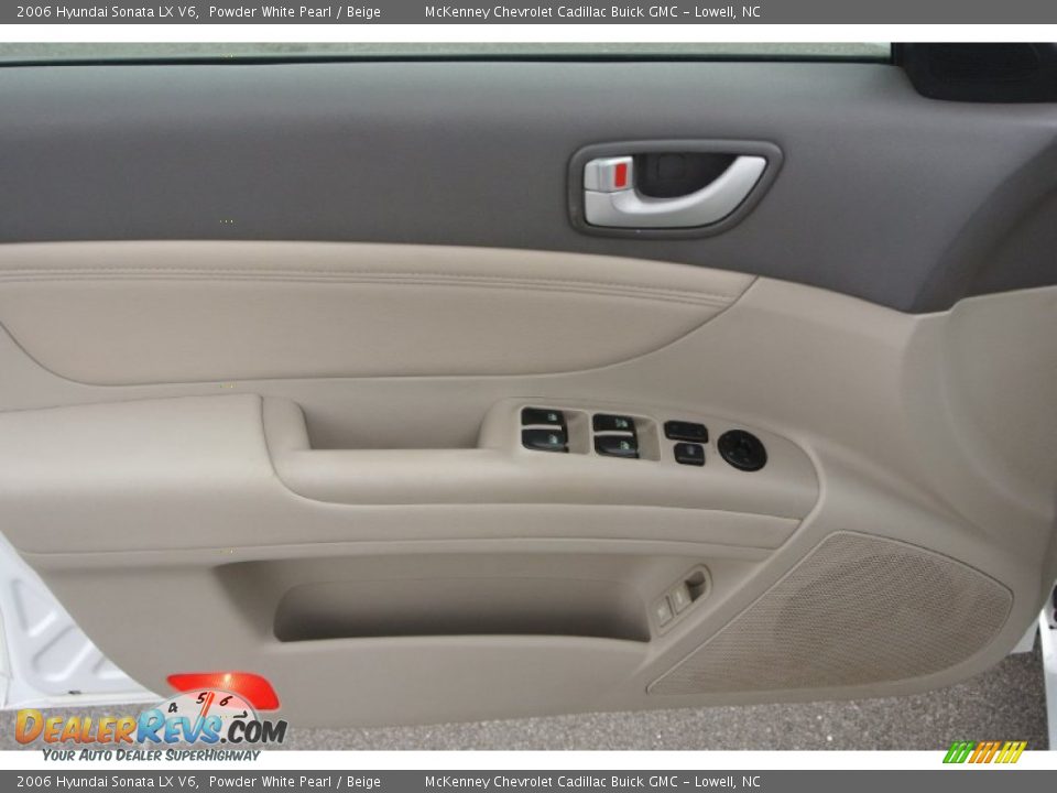 2006 Hyundai Sonata LX V6 Powder White Pearl / Beige Photo #11