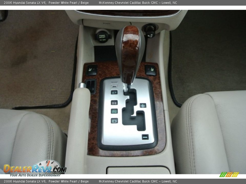 2006 Hyundai Sonata LX V6 Powder White Pearl / Beige Photo #14