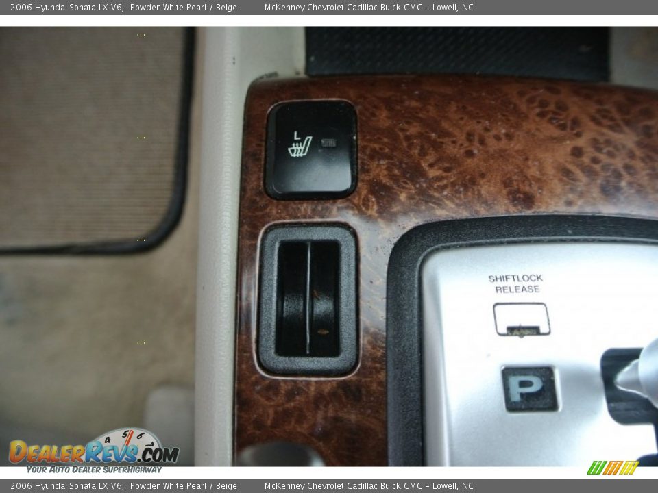 2006 Hyundai Sonata LX V6 Powder White Pearl / Beige Photo #15