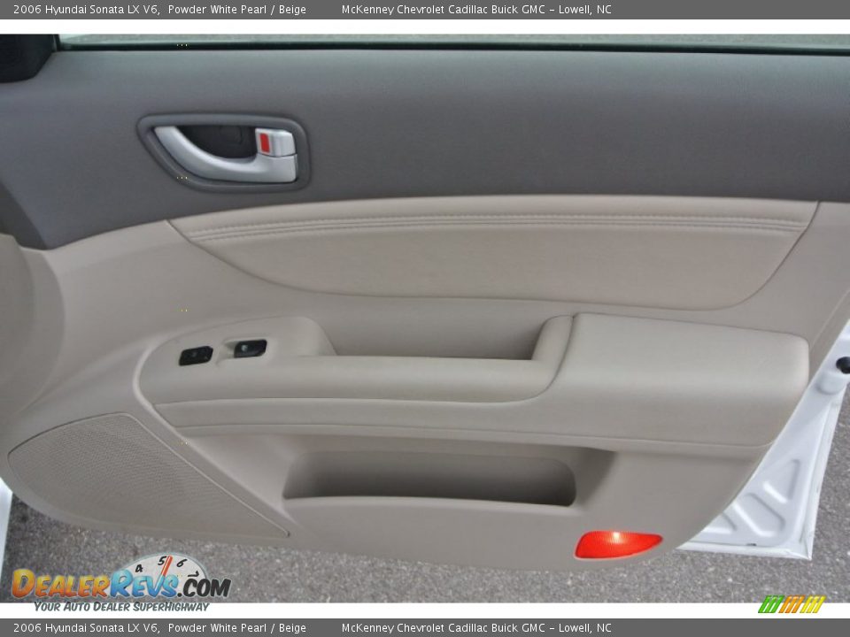 2006 Hyundai Sonata LX V6 Powder White Pearl / Beige Photo #27
