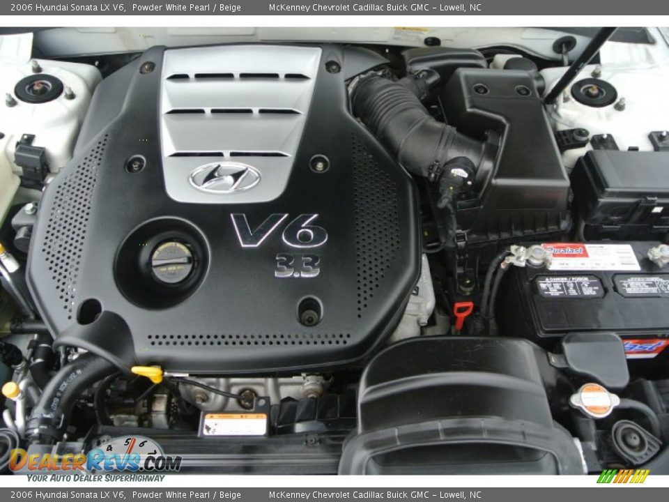 2006 Hyundai Sonata LX V6 Powder White Pearl / Beige Photo #29