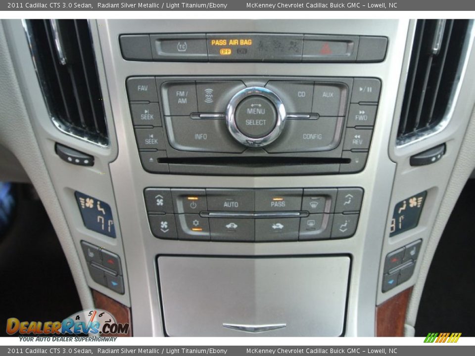 2011 Cadillac CTS 3.0 Sedan Radiant Silver Metallic / Light Titanium/Ebony Photo #14