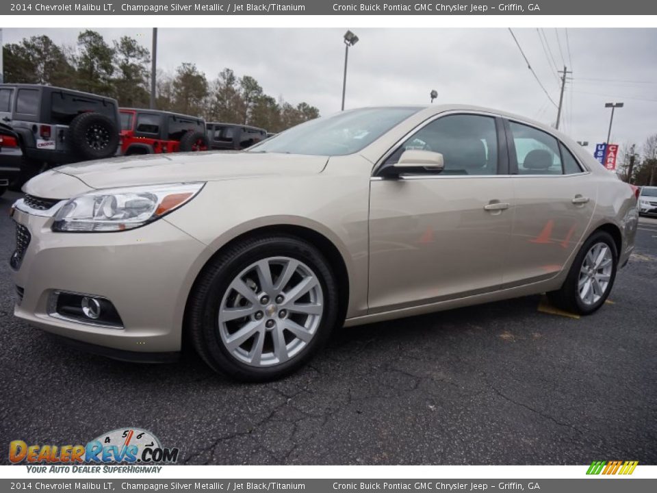 2014 Chevrolet Malibu LT Champagne Silver Metallic / Jet Black/Titanium Photo #3
