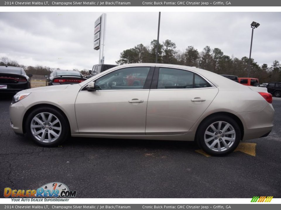 2014 Chevrolet Malibu LT Champagne Silver Metallic / Jet Black/Titanium Photo #4