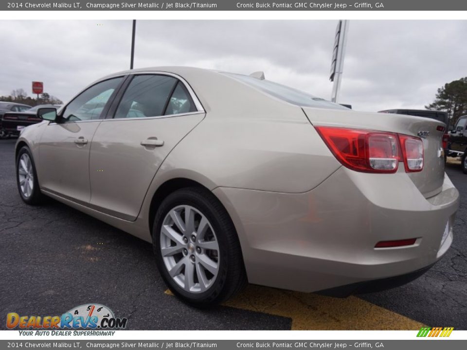 2014 Chevrolet Malibu LT Champagne Silver Metallic / Jet Black/Titanium Photo #5