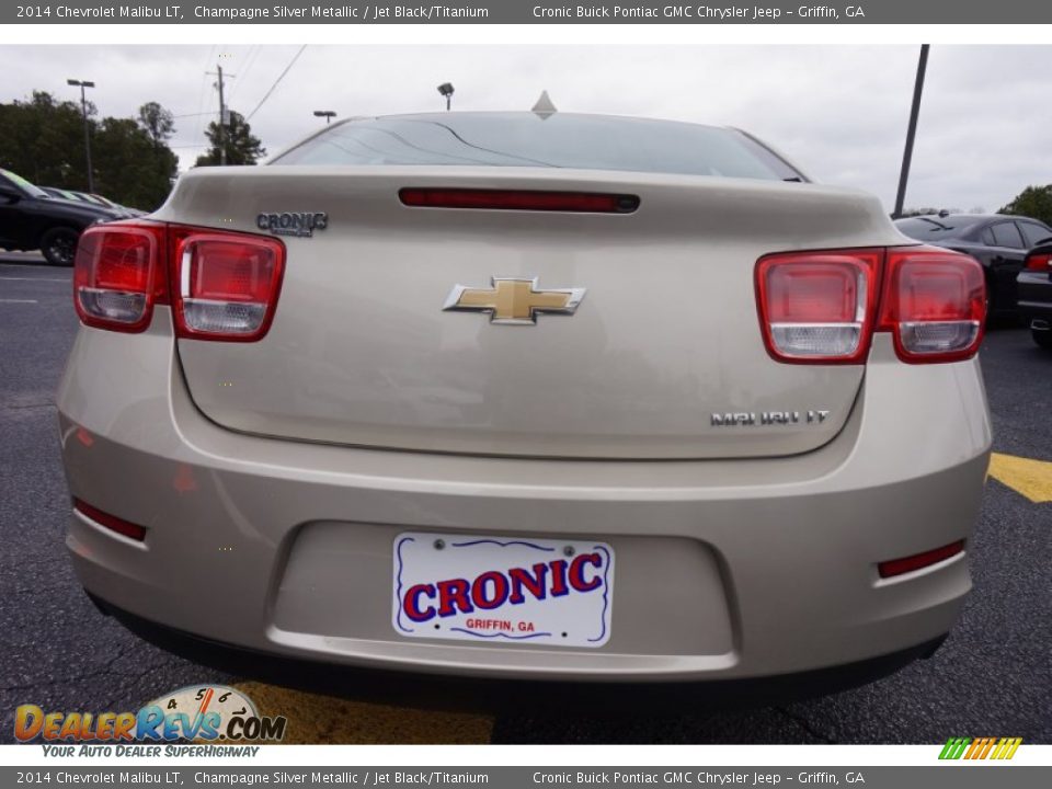 2014 Chevrolet Malibu LT Champagne Silver Metallic / Jet Black/Titanium Photo #6