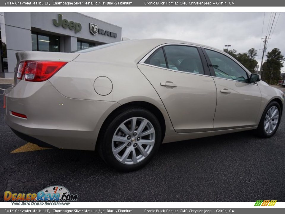 2014 Chevrolet Malibu LT Champagne Silver Metallic / Jet Black/Titanium Photo #7