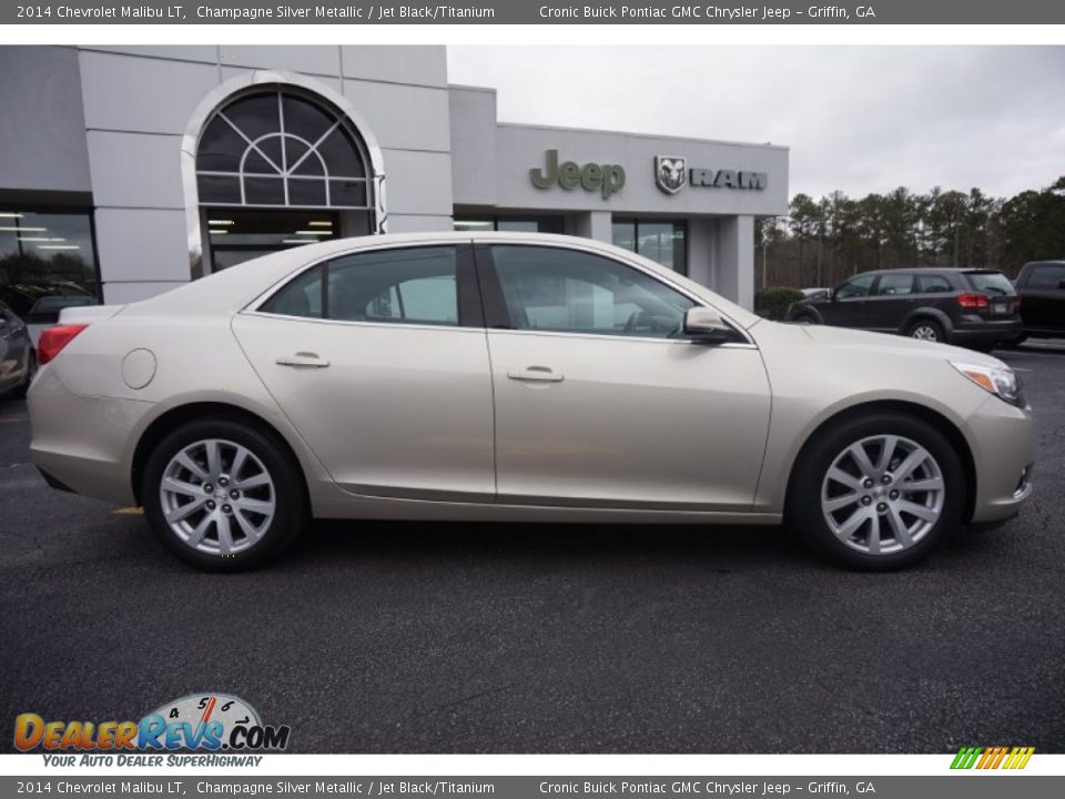 2014 Chevrolet Malibu LT Champagne Silver Metallic / Jet Black/Titanium Photo #8