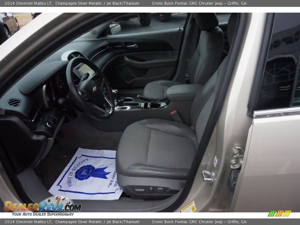 2014 Chevrolet Malibu LT Champagne Silver Metallic / Jet Black/Titanium Photo #9