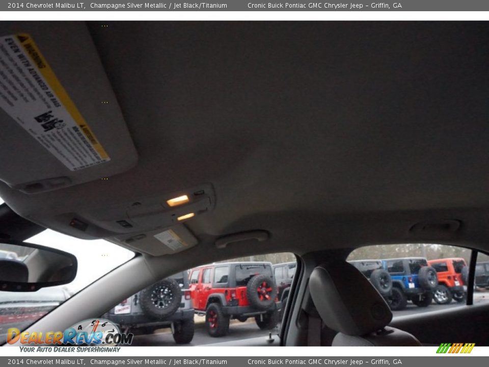2014 Chevrolet Malibu LT Champagne Silver Metallic / Jet Black/Titanium Photo #12