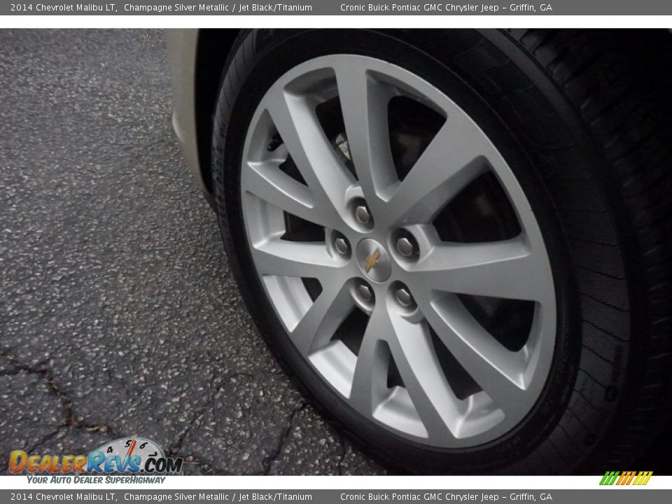 2014 Chevrolet Malibu LT Champagne Silver Metallic / Jet Black/Titanium Photo #13