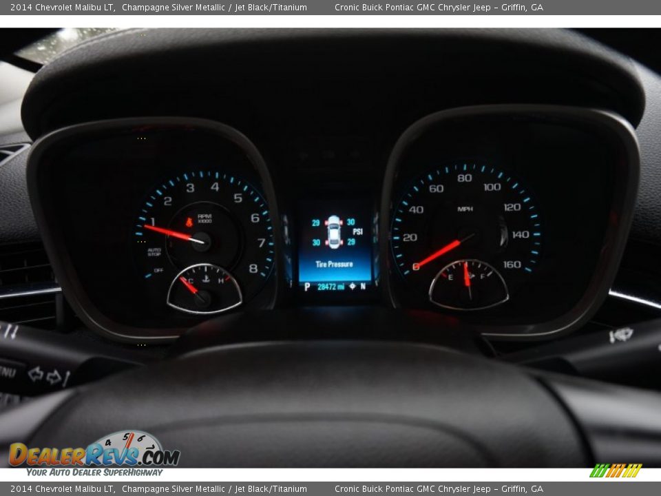 2014 Chevrolet Malibu LT Champagne Silver Metallic / Jet Black/Titanium Photo #18