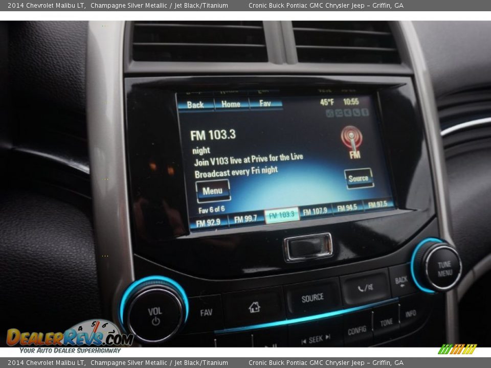 2014 Chevrolet Malibu LT Champagne Silver Metallic / Jet Black/Titanium Photo #19