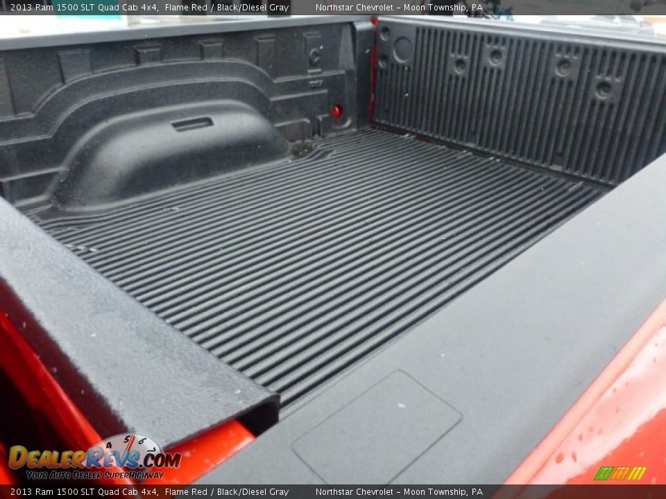 2013 Ram 1500 SLT Quad Cab 4x4 Flame Red / Black/Diesel Gray Photo #13