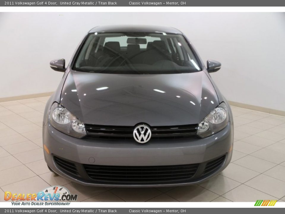 2011 Volkswagen Golf 4 Door United Gray Metallic / Titan Black Photo #2