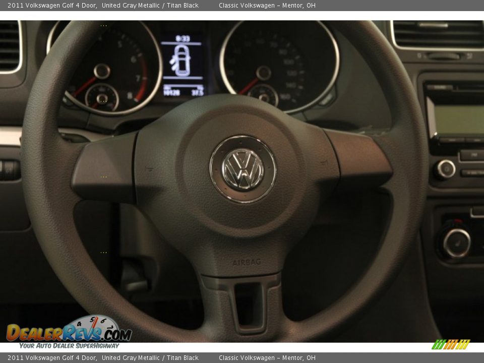 2011 Volkswagen Golf 4 Door United Gray Metallic / Titan Black Photo #6