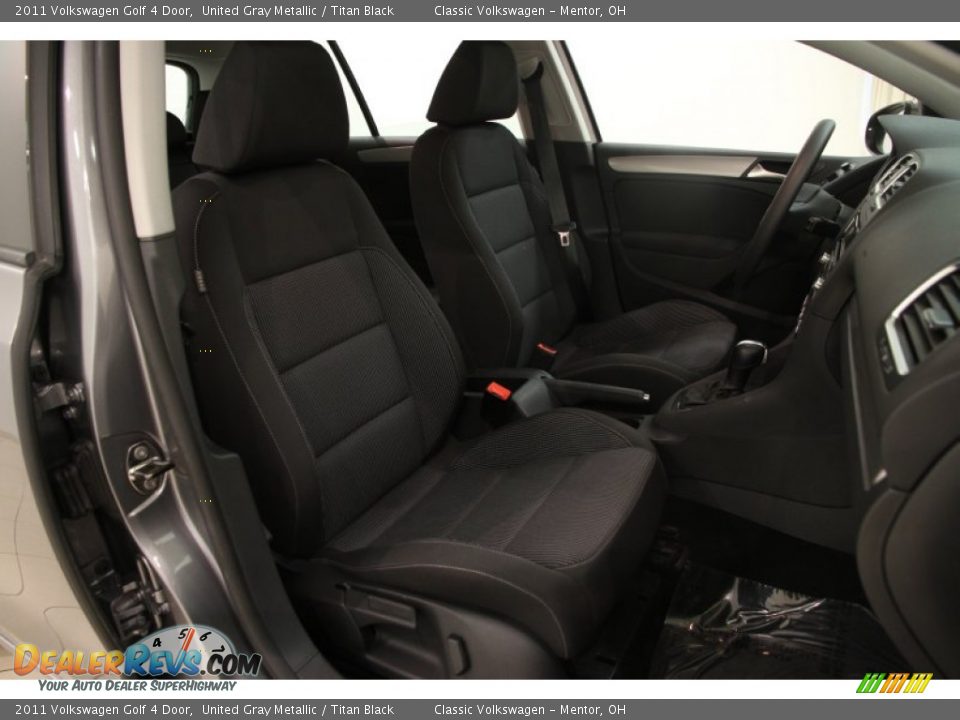 2011 Volkswagen Golf 4 Door United Gray Metallic / Titan Black Photo #10