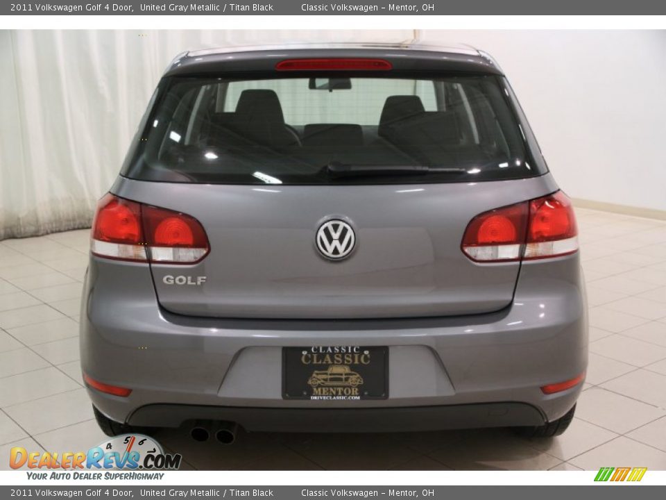 2011 Volkswagen Golf 4 Door United Gray Metallic / Titan Black Photo #13