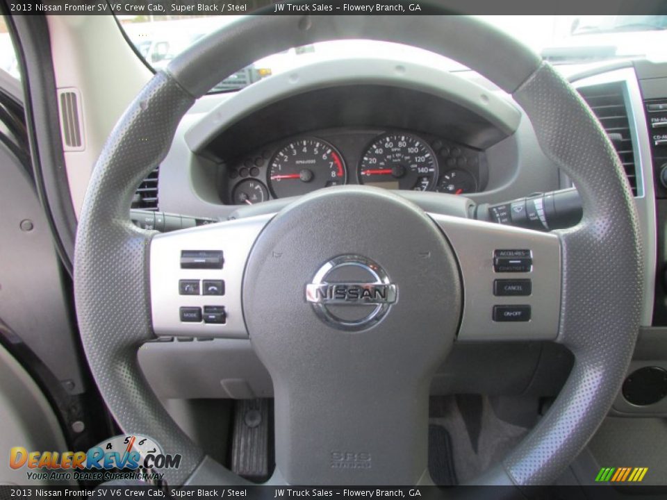 2013 Nissan Frontier SV V6 Crew Cab Super Black / Steel Photo #25