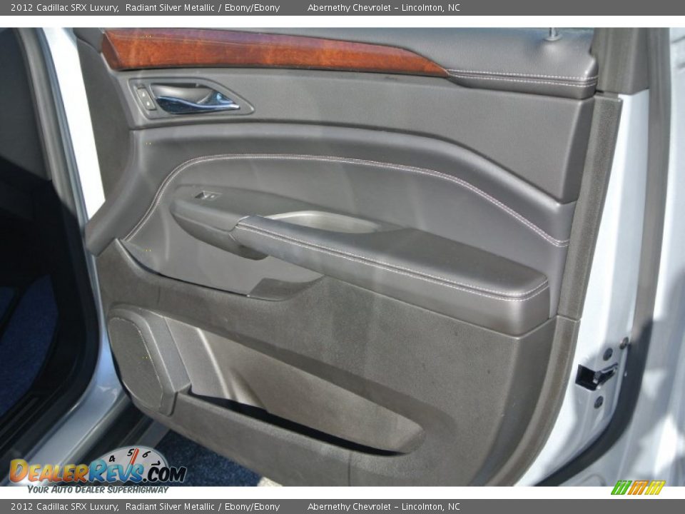 2012 Cadillac SRX Luxury Radiant Silver Metallic / Ebony/Ebony Photo #27