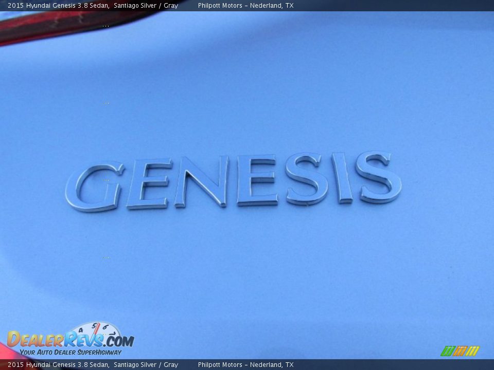 2015 Hyundai Genesis 3.8 Sedan Santiago Silver / Gray Photo #14