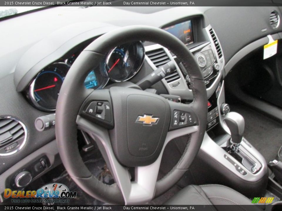 2015 Chevrolet Cruze Diesel Black Granite Metallic / Jet Black Photo #14