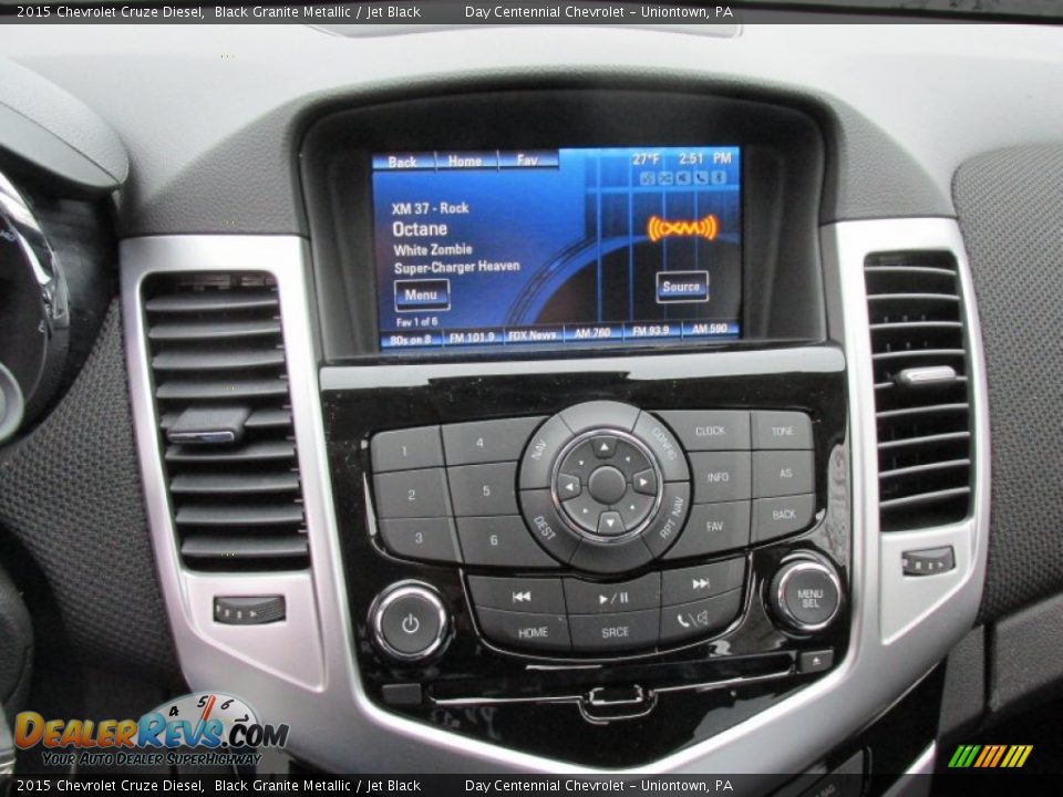 2015 Chevrolet Cruze Diesel Black Granite Metallic / Jet Black Photo #16