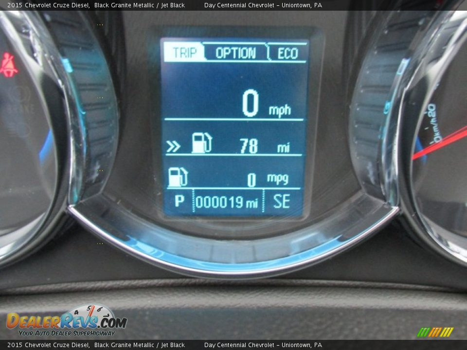 2015 Chevrolet Cruze Diesel Black Granite Metallic / Jet Black Photo #20