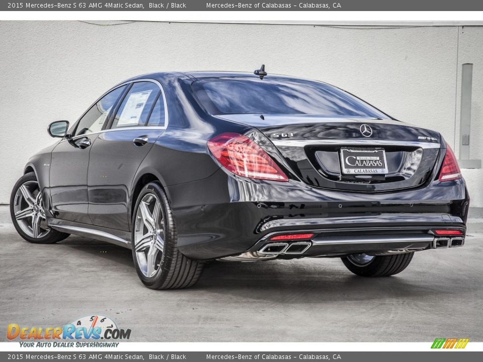 2015 Mercedes-Benz S 63 AMG 4Matic Sedan Black / Black Photo #2