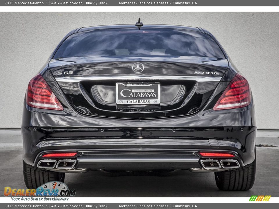 2015 Mercedes-Benz S 63 AMG 4Matic Sedan Black / Black Photo #3