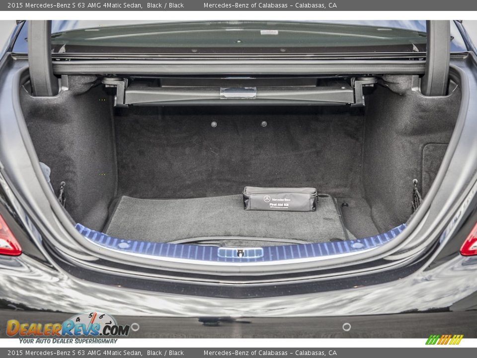 2015 Mercedes-Benz S 63 AMG 4Matic Sedan Black / Black Photo #4