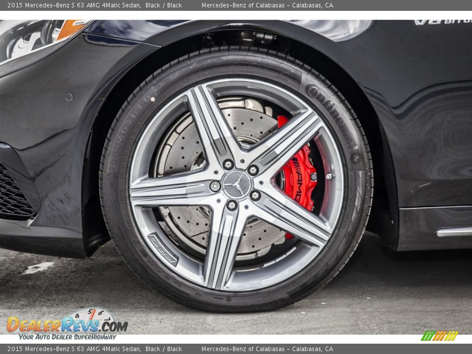 2015 Mercedes-Benz S 63 AMG 4Matic Sedan Black / Black Photo #10