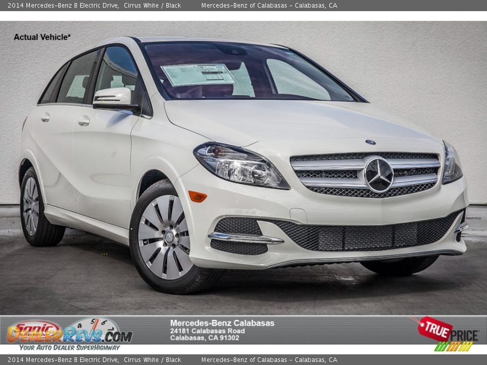 2014 Mercedes-Benz B Electric Drive Cirrus White / Black Photo #1