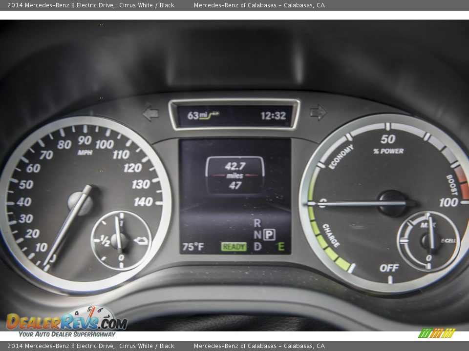 2014 Mercedes-Benz B Electric Drive Cirrus White / Black Photo #6