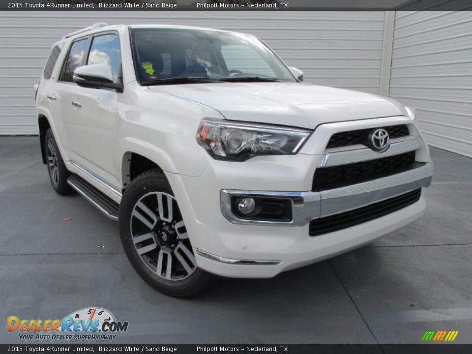 2015 Toyota 4Runner Limited Blizzard White / Sand Beige Photo #1