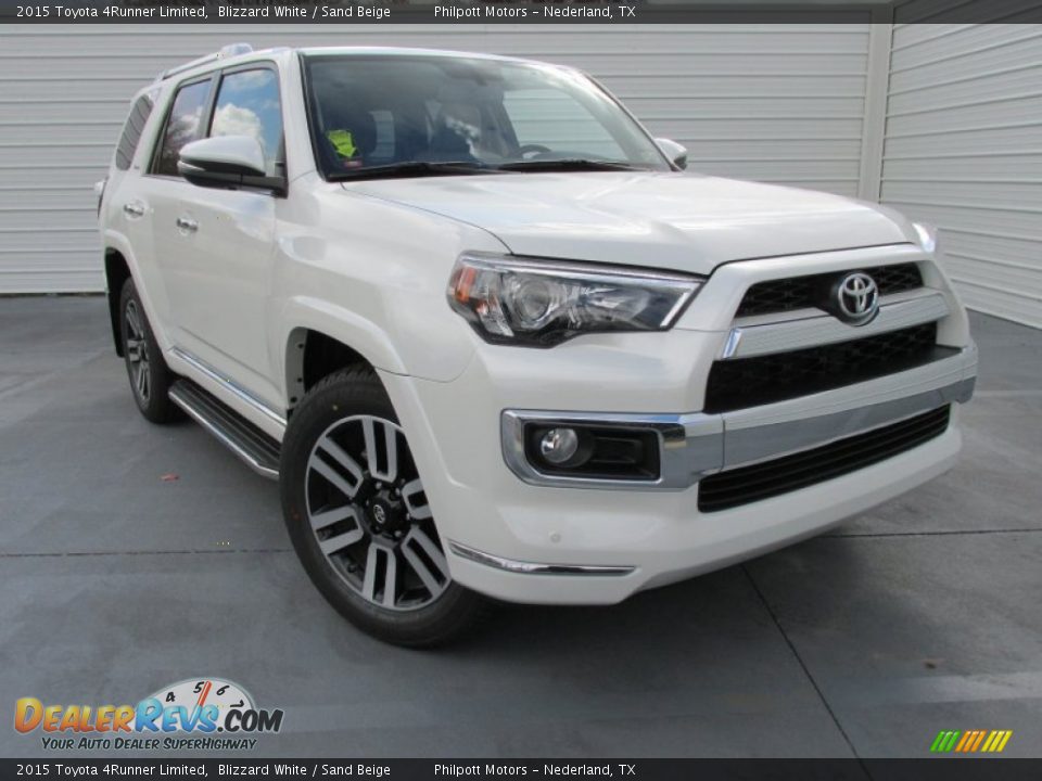 2015 Toyota 4Runner Limited Blizzard White / Sand Beige Photo #2