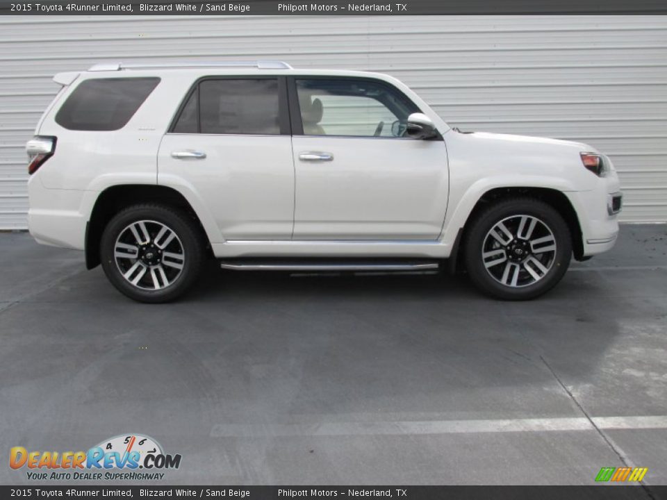 2015 Toyota 4Runner Limited Blizzard White / Sand Beige Photo #3
