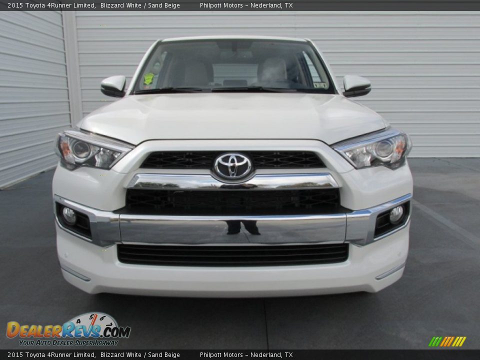 2015 Toyota 4Runner Limited Blizzard White / Sand Beige Photo #8