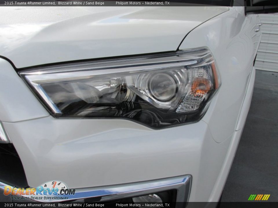 2015 Toyota 4Runner Limited Blizzard White / Sand Beige Photo #9