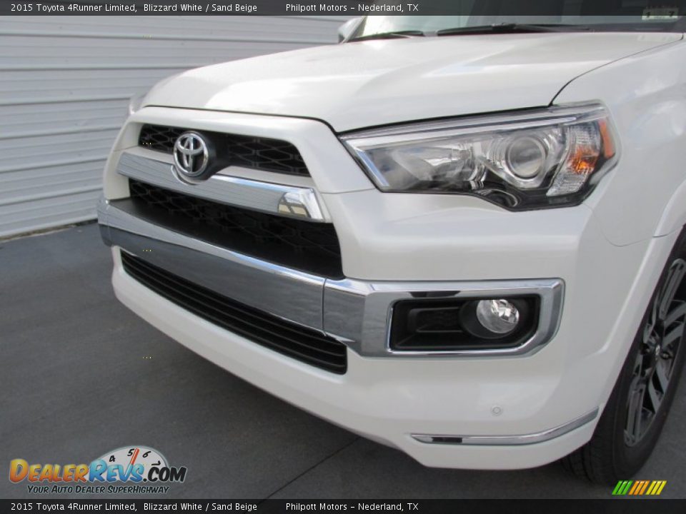 2015 Toyota 4Runner Limited Blizzard White / Sand Beige Photo #10
