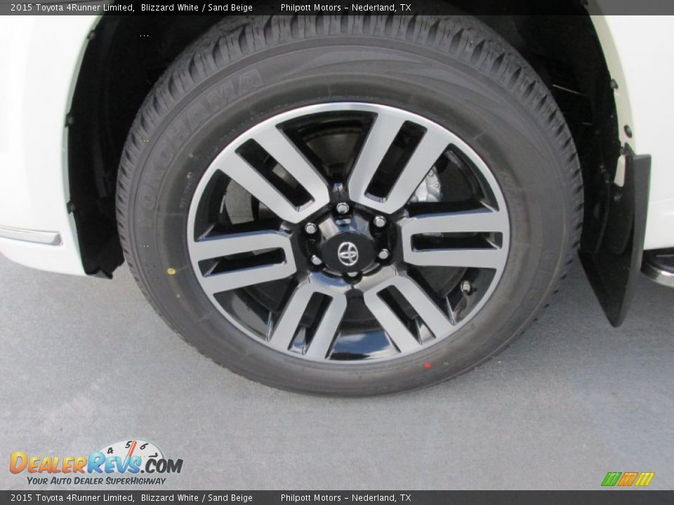 2015 Toyota 4Runner Limited Blizzard White / Sand Beige Photo #11