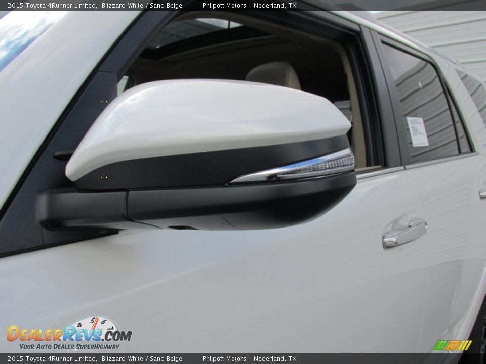 2015 Toyota 4Runner Limited Blizzard White / Sand Beige Photo #13