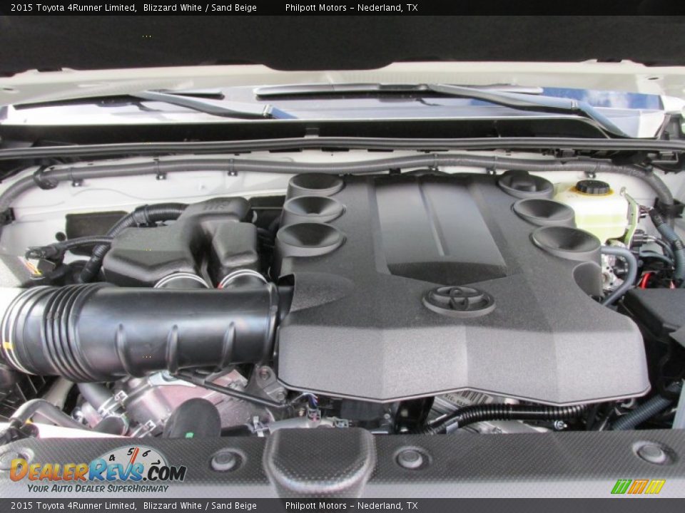 2015 Toyota 4Runner Limited Blizzard White / Sand Beige Photo #18