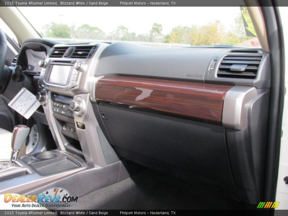 2015 Toyota 4Runner Limited Blizzard White / Sand Beige Photo #19