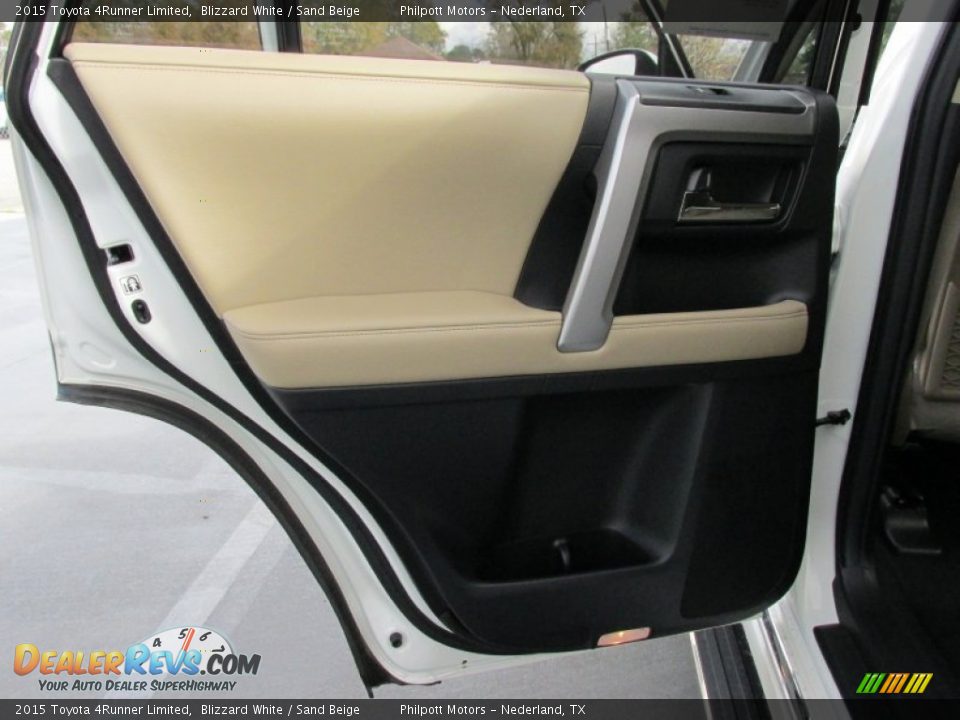 2015 Toyota 4Runner Limited Blizzard White / Sand Beige Photo #20