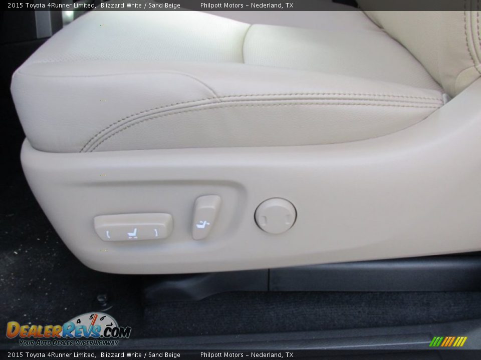 2015 Toyota 4Runner Limited Blizzard White / Sand Beige Photo #25