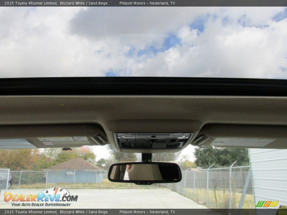 2015 Toyota 4Runner Limited Blizzard White / Sand Beige Photo #26