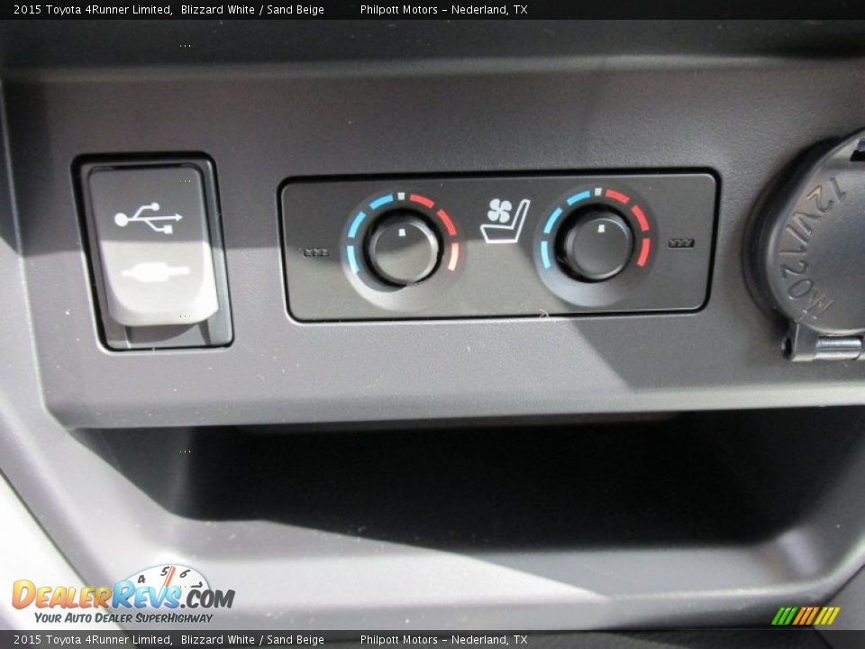 2015 Toyota 4Runner Limited Blizzard White / Sand Beige Photo #31