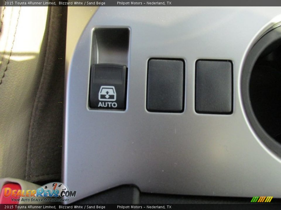 2015 Toyota 4Runner Limited Blizzard White / Sand Beige Photo #33